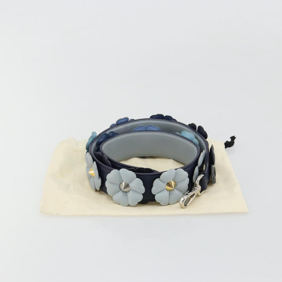 FENDI Shoulder Strap Leather 31.9"" Navy Auth 181881M