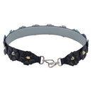 FENDI Shoulder Strap Leather 31.9"" Navy Auth 181881M-13