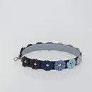 FENDI Shoulder Strap Leather 31.9"" Navy Auth 181881M-3