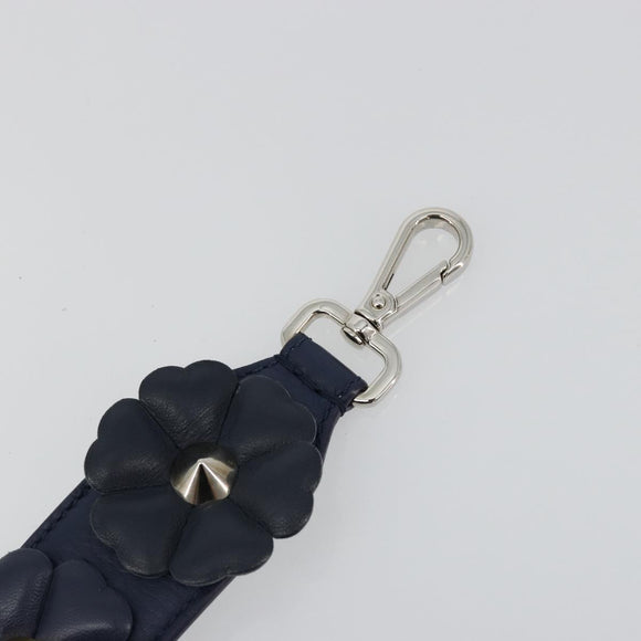 FENDI Shoulder Strap Leather 31.9"" Navy Auth 181881M