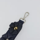 FENDI Shoulder Strap Leather 31.9"" Navy Auth 181881M-7