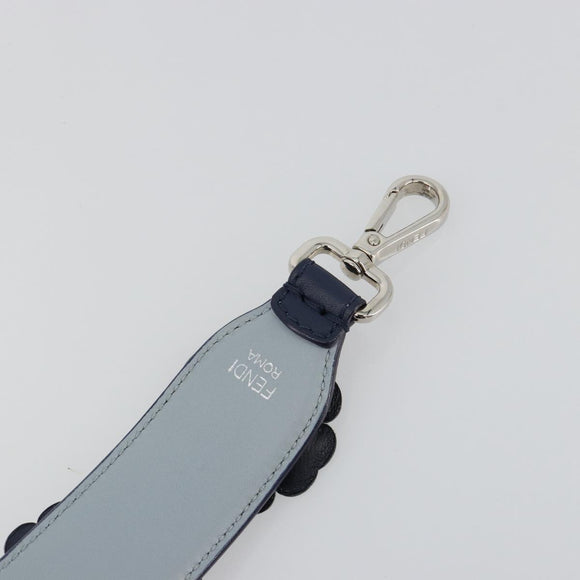 FENDI Shoulder Strap Leather 31.9"" Navy Auth 181881M