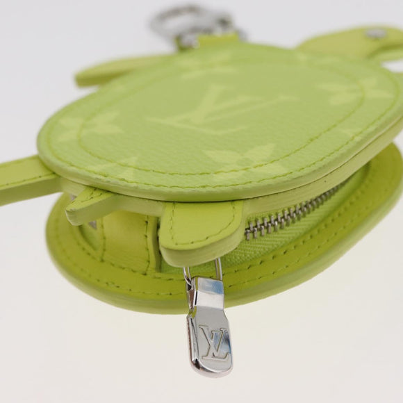 LOUIS VUITTON LV Turtle Tassenbedeltje Leer Geel M02526 LV Auth 181882SM
