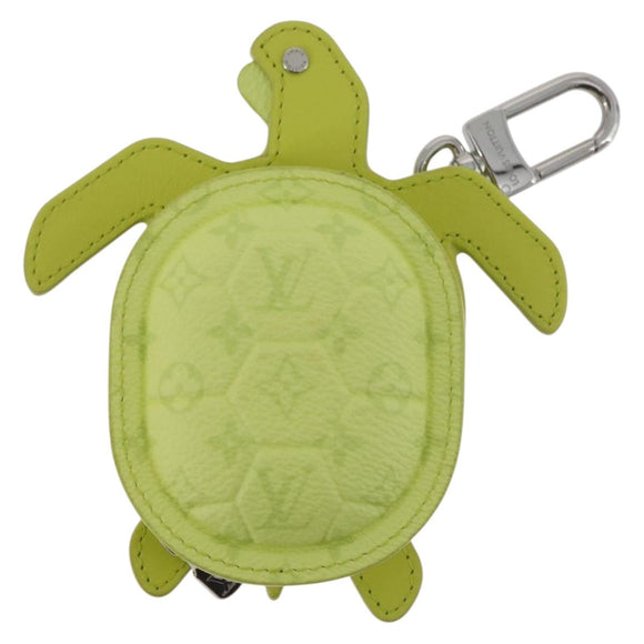 LOUIS VUITTON LV Turtle Tassenbedeltje Leer Geel M02526 LV Auth 181882SM