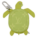 LOUIS VUITTON LV Turtle Tassenbedeltje Leer Geel M02526 LV Auth 181882SM-3