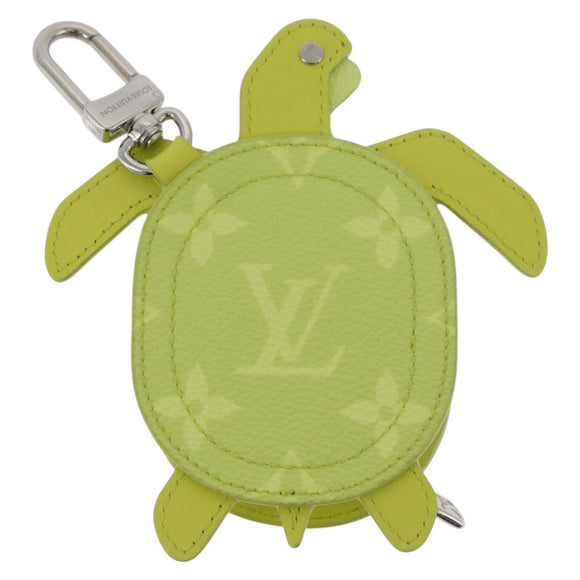 LOUIS VUITTON LV Turtle Tassenbedeltje Leer Geel M02526 LV Auth 181882SM