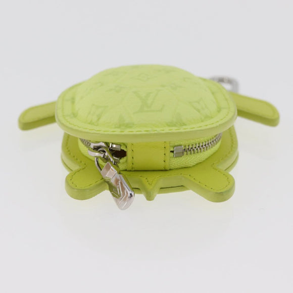 LOUIS VUITTON LV Turtle Tassenbedeltje Leer Geel M02526 LV Auth 181882SM