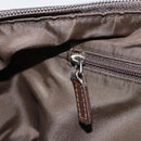 Christian Dior Trotter Canvas Hand Bag Brown Silver Auth 181890V-23