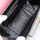 PRADA Hand Bag Safiano leather 2way Red Gold Auth 181893V-21