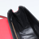 PRADA Hand Bag Safiano leather 2way Red Gold Auth 181893V-22
