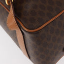 CELINE Macadam Canvas Backpack PVC Leather Brown Gold Auth 181895A-18