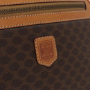 CELINE Macadam Canvas Backpack PVC Leather Brown Gold Auth 181895A-19