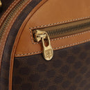 CELINE Macadam Canvas Backpack PVC Leather Brown Gold Auth 181895A-20
