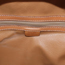 CELINE Macadam Canvas Backpack PVC Leather Brown Gold Auth 181895A-22