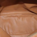 CELINE Macadam Canvas Backpack PVC Leather Brown Gold Auth 181895A-10