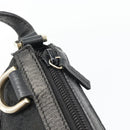 GUCCI GG Canvas Abbey Hand Bag Black Gold 145757 Auth 181897A-14