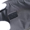 GUCCI GG Canvas Abbey Hand Bag Black Gold 145757 Auth 181897A-15