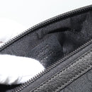 GUCCI GG Canvas Abbey Hand Bag Black Gold 145757 Auth 181897A-19