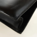 CELINE Circle Shoulder Bag Leather Black Gold Auth 181901SM-15