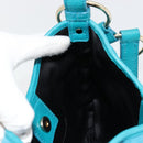 SAINT LAURENT Rib Gauche Bag Suede Turquoise Blue 138963 002214 Auth 181902A-18