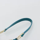 SAINT LAURENT Rib Gauche Bag Suede Turquoise Blue 138963 002214 Auth 181902A-8