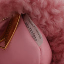 BOTTEGA VENETA Mini The Jody Handtas Fluweel Scheerling Roze Goud Auth 181904SM-11