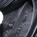 CHANEL Chain Camelia Shoulder Bag Velor Black Silver CC Auth 181910V-26