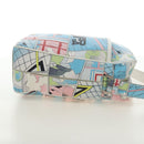 PRADA Comic Print Shoulder Bag Leather White Silver Auth 181914SM-4