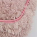 PRADA Hand Bag Fur Pink Silver Auth 181915SM-14