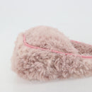 PRADA Hand Bag Fur Pink Silver Auth 181915SM-3