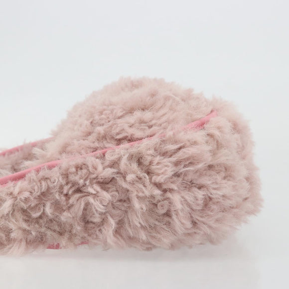 PRADA Hand Bag Fur Pink Silver Auth 181915SM