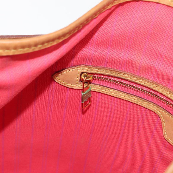 LOUIS VUITTON Damier Azur Delightful MM Shoulder Bag N41448 LV Auth 181916A