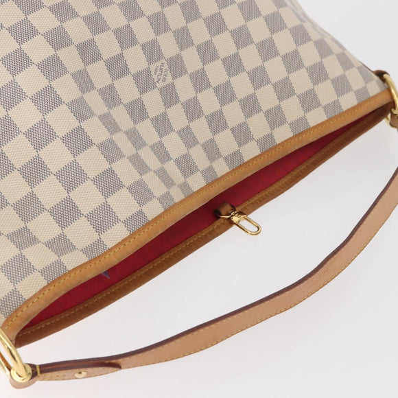 LOUIS VUITTON Damier Azur Delightful MM Shoulder Bag N41448 LV Auth 181916A