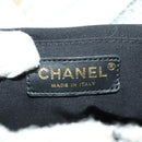 CHANEL Matelasse Chain Backpack Wool Tweed Ivory Gold CC Auth 181919SM-26