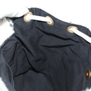 CHANEL Matelasse Chain Backpack Wool Tweed Ivory Gold CC Auth 181919SM-28