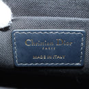 Christian Dior Trotter Canvas Oblique 30 Montaigne Bag Navy Gold Auth 181920M-19