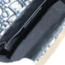 Christian Dior Trotter Canvas Oblique 30 Montaigne Bag Navy Gold Auth 181920M-20