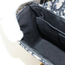 Christian Dior Trotter Canvas Oblique 30 Montaigne Bag Navy Gold Auth 181920M-22