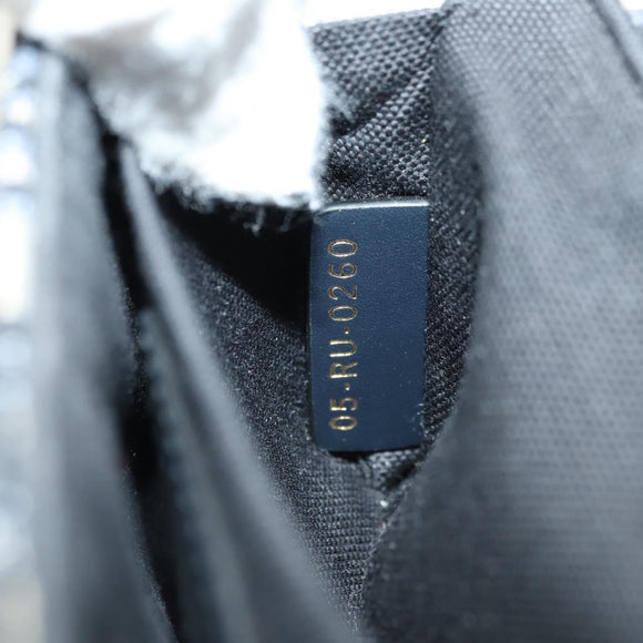 Christian Dior Trotter Canvas Oblique 30 Montaigne Bag Navy Gold Auth 181920M