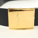 Christian Dior Trotter Canvas Oblique 30 Montaigne Bag Navy Gold Auth 181920M-8