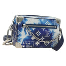 LOUIS VUITTON Monogram Bandana Mini Soft Trunk Bag Blue M20557 LV Auth 181921SM-1