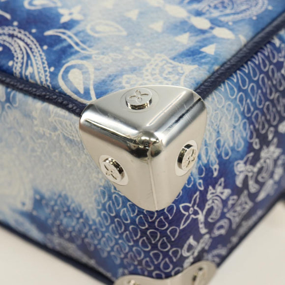 LOUIS VUITTON Monogram Bandana Mini Soft Trunk Bag Blue M20557 LV Auth 181921SM