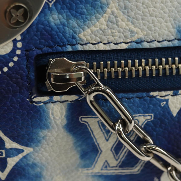 LOUIS VUITTON Monogram Bandana Mini Soft Trunk Bag Blue M20557 LV Auth 181921SM