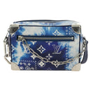LOUIS VUITTON Monogram Bandana Mini Soft Trunk Bag Blue M20557 LV Auth 181921SM-13