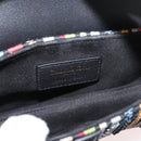 Christian Dior Saddle bag Hand Bag Beads Multicolor Gold Auth 181922SM-16