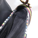 Christian Dior Saddle bag Hand Bag Beads Multicolor Gold Auth 181922SM-18