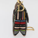 Christian Dior Saddle bag Hand Bag Beads Multicolor Gold Auth 181922SM-5