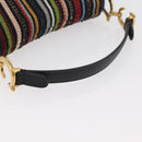 Christian Dior Saddle bag Hand Bag Beads Multicolor Gold Auth 181922SM-7