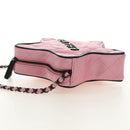 CHANEL Star Matelasse Chain Shoulder Bag Satin Pink CC Auth 181923SM-3