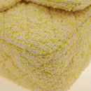 CHANEL Matelasse Chain Shoulder Bag Wool Tweed Yellow Gold CC Auth 181926SM-15